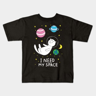 Cat I Need My Space Kids T-Shirt
